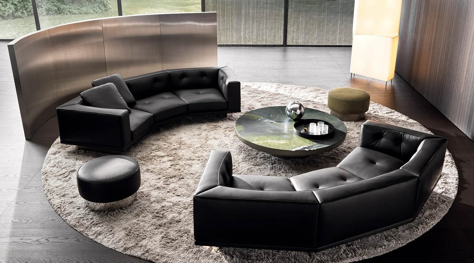 Sofa modul chiều sâu thu gọn đế treo cho căn hộ