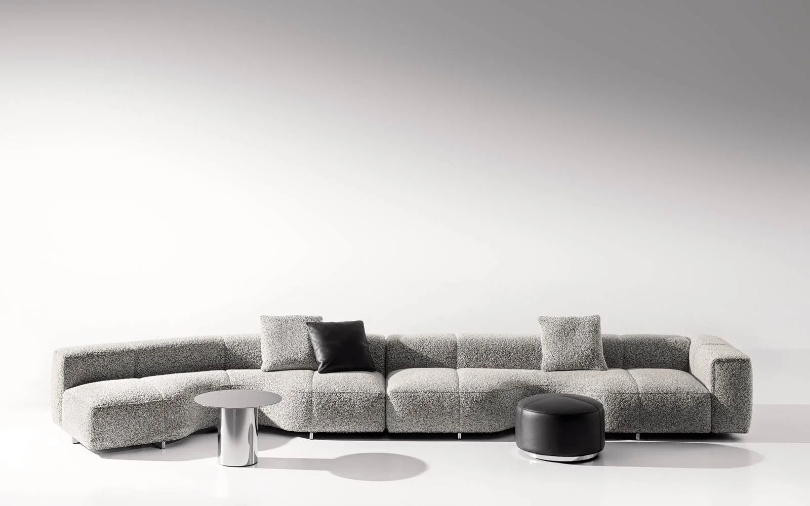 Sofa mặt ngồi liền khối thu gọn độ sâu cho căn hộ M8-I576