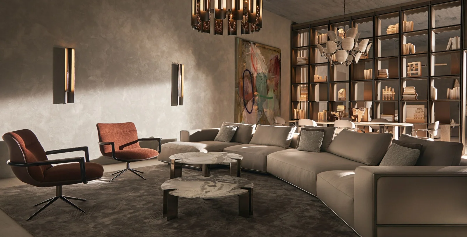 Sofa khung thép gỗ, viền tần bì nhuộm màu