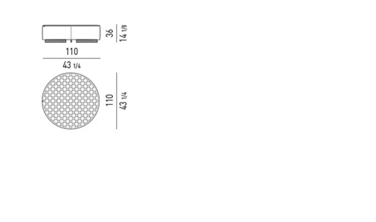 Ghế đôn chần nổi 3D chân nhôm đùn màu thiếc - Ghế đôn 110 cm