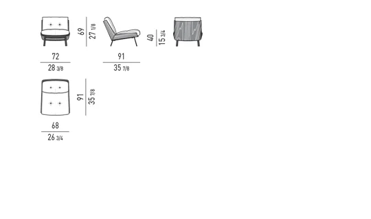Ghế bành thư giãn vỏ gỗ cong chân kim loại đen niken - Ghế Bành Without Armrests Cushions In Fabric