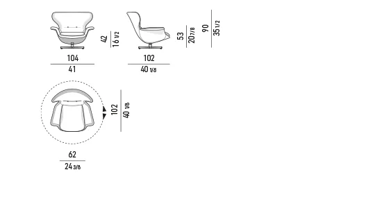 Ghế bành thư giãn vỏ mây đan chân xoay hoặc chân gỗ - Ghế bergère đế xoay 104 cm