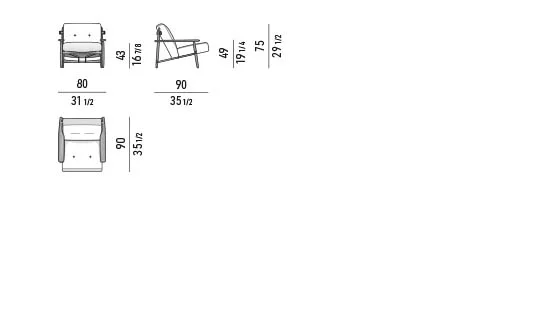Ghế bành thư giãn ba chất liệu khung gỗ ghép mộc - Ghế bành 80 cm