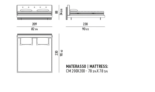 Giường ngủ đầu giường nan gỗ palisander kèm táp treo - Giường kèm đầu giường gỗ 209x230 cm, cao 88 cm