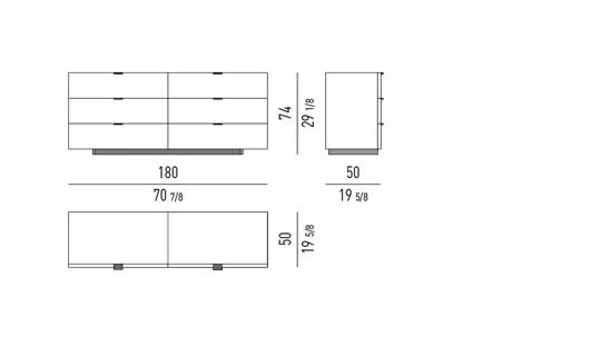 Kệ sách trang trí tủ sơn bóng chân kim loại xám thiếc - Dòng chân kim loại, cao 74 cm