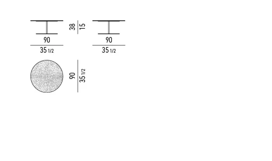 Bàn trà ngoài trời chân inox mặt đá basaltina hoặc gỗ teak - 