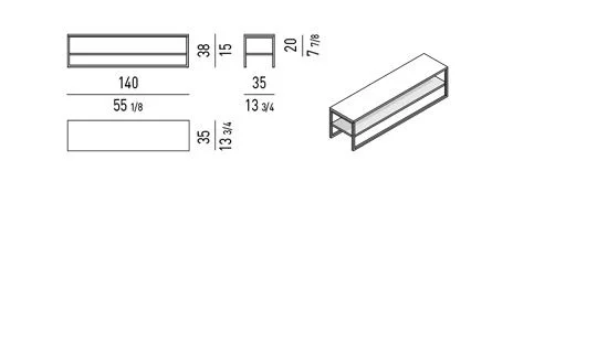 Bàn trà thanh mảnh sắt màu đồng mặt cẩm thạch gỗ lacquer - 