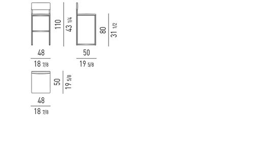 Ghế đôn khung kim loại niken đen bọc da hoặc vải - Ghế đôn cao 110 cm