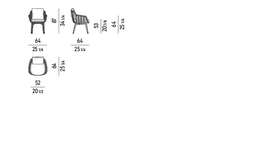 Ghế ngoài trời khung thép bọc dây đan, chân nhôm - Ghế Ăn Nhỏ Chân Cao In Teak