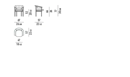 Ghế ăn khung gỗ hoặc thép, tựa lưng liền tay vịn - Ghế bành nhỏ bàn ăn 67 cm - khung gỗ