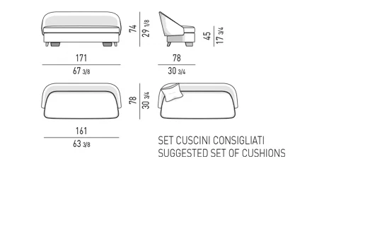 Sofa bán nguyệt phối da và vải, từ ghế bành đến sofa - Sofa thư giãn