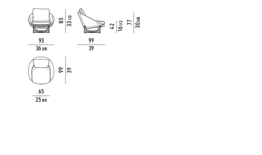 Sofa hai chỗ dáng tổ ấm, chân gỗ hoặc đế chữ X - Ghế bành đế liền
