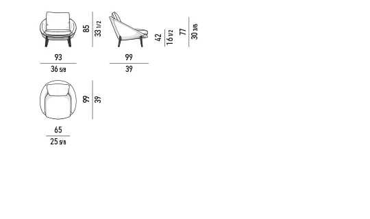 Sofa hai chỗ dáng tổ ấm, chân gỗ hoặc đế chữ X - Ghế bành chân cao