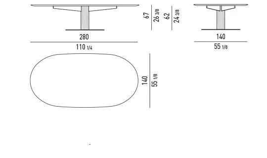 Bàn ăn chân trụ gỗ uốn cong veneer sucupira - Bàn lounge dining chân gỗ - cao 67 cm