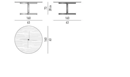 Bàn ăn chân kim loại phối crôm vàng mặt gỗ đá kính - Oak Mặt