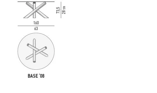 Bàn ăn điêu khắc chân ống kim loại mặt kính, đá - Glass Mặt Version