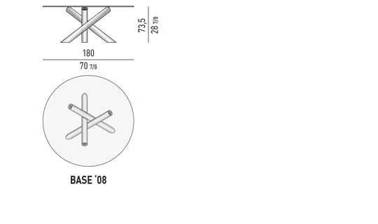 Bàn ăn điêu khắc chân ống kim loại mặt kính, đá - Glass Mặt Version
