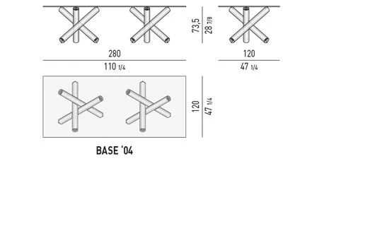 Bàn ăn điêu khắc chân ống kim loại mặt kính, đá - Glass Mặt Version