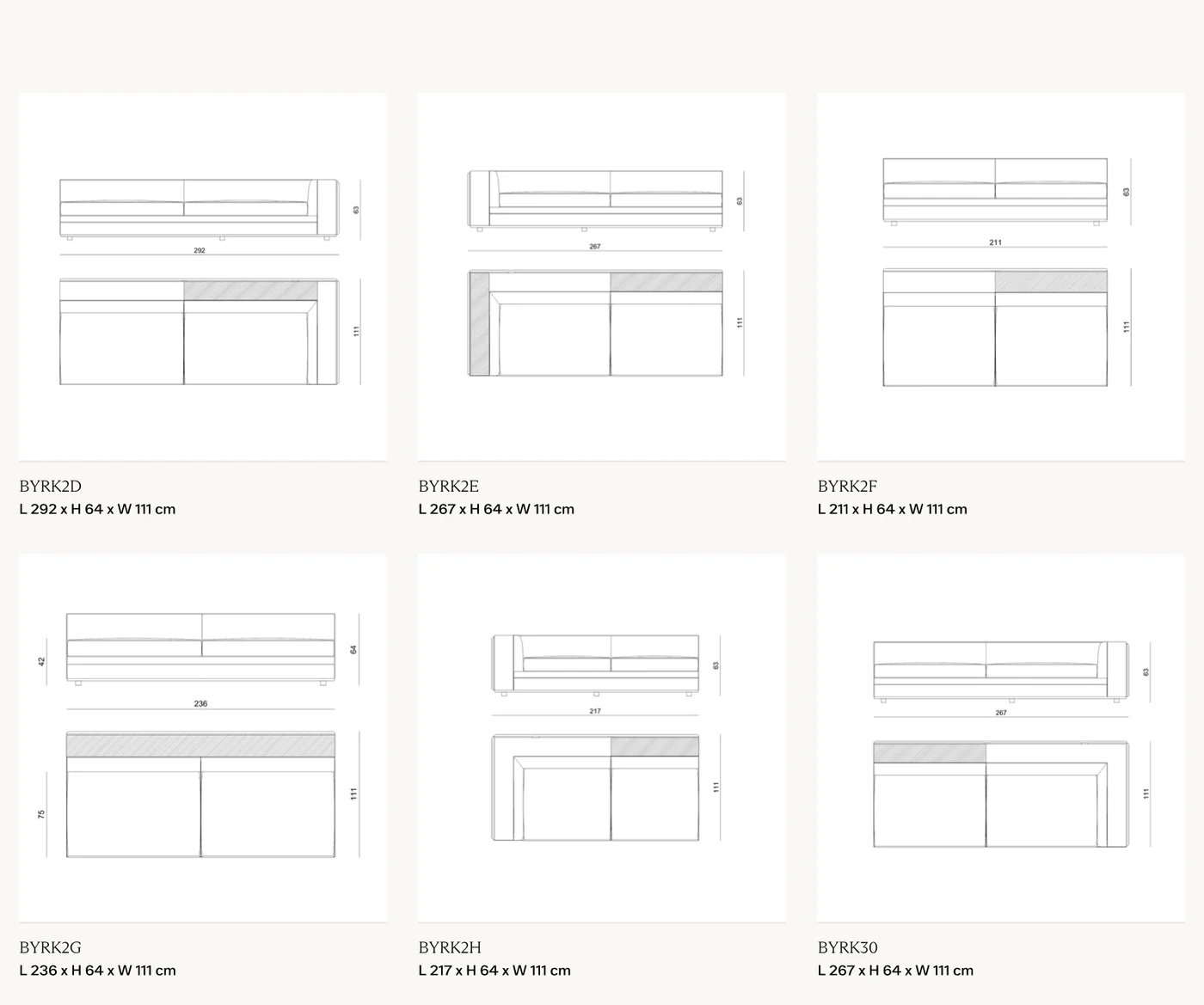 Sofa modul tấm trừu tượng, ngăn kệ sách đèn LED - Bản vẽ kích thước 5/8