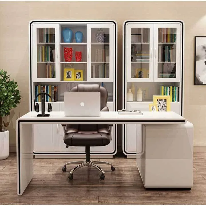 Bàn gỗ làm việc góc chữ L hiện đại sang trọng M8-4523