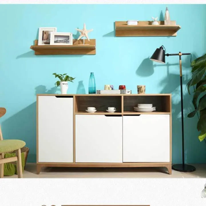 Mẫu tủ bếp đẹp đa công dụng kiểu dáng Bắc Âu hiện đại M8-8513