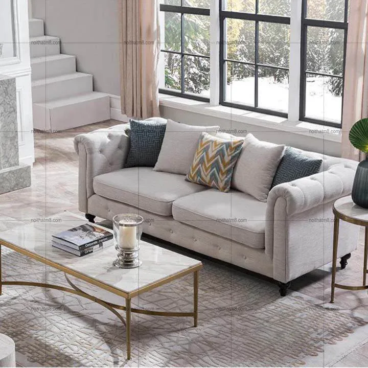 Bộ ghế sofa tân cổ điển màu sắc thiết kế sáng tạo M8-3507
