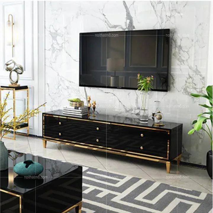 Kệ tivi gỗ đẹp thiết kế phong cách Vintage M8-2044