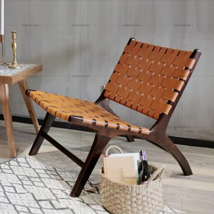 Ghế thư giãn nhập khẩu da đan cao cấp M8-3837