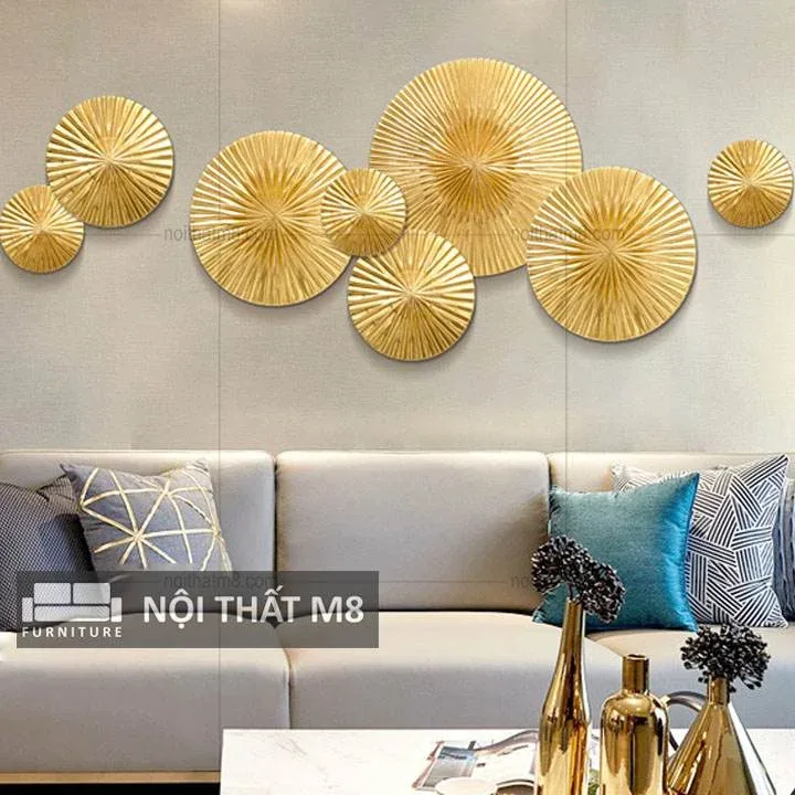 Decor trang trí treo tường hình tròn đẹp M8-D003