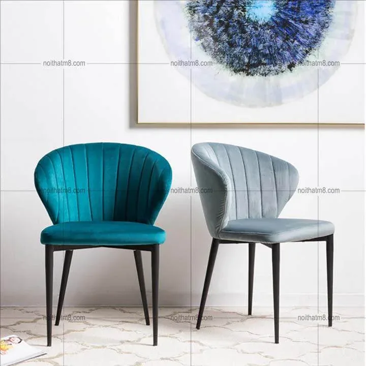 Ghế chân sắt bọc nệm kiểu dáng Siêu Sang M8-3080