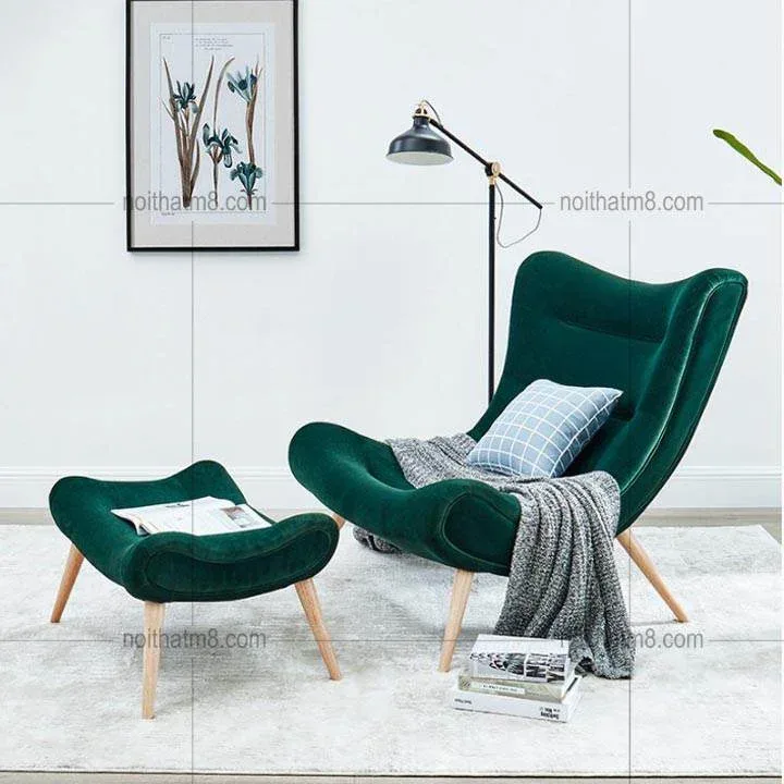 Mẫu ghế thư giãn ghế nằm phong cách Bắc Âu M8-3879