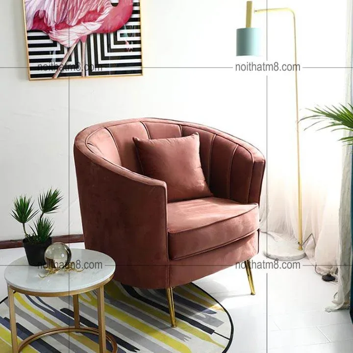 Mẫu ghế thư giãn phòng khách sang trọng, tinh tế M8-3886