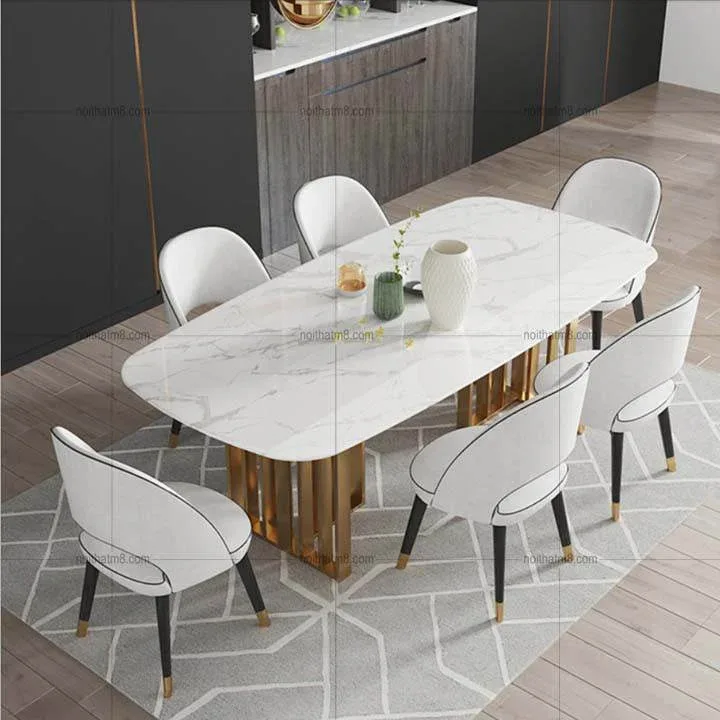 Bộ bàn ăn 6 ghế sang trọng hút mắt người nhìn M8-4111