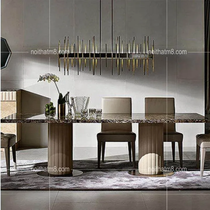 Mẫu bàn ăn mặt đá hiện đại sang trọng dẫn đầu xu hướng M8-4148