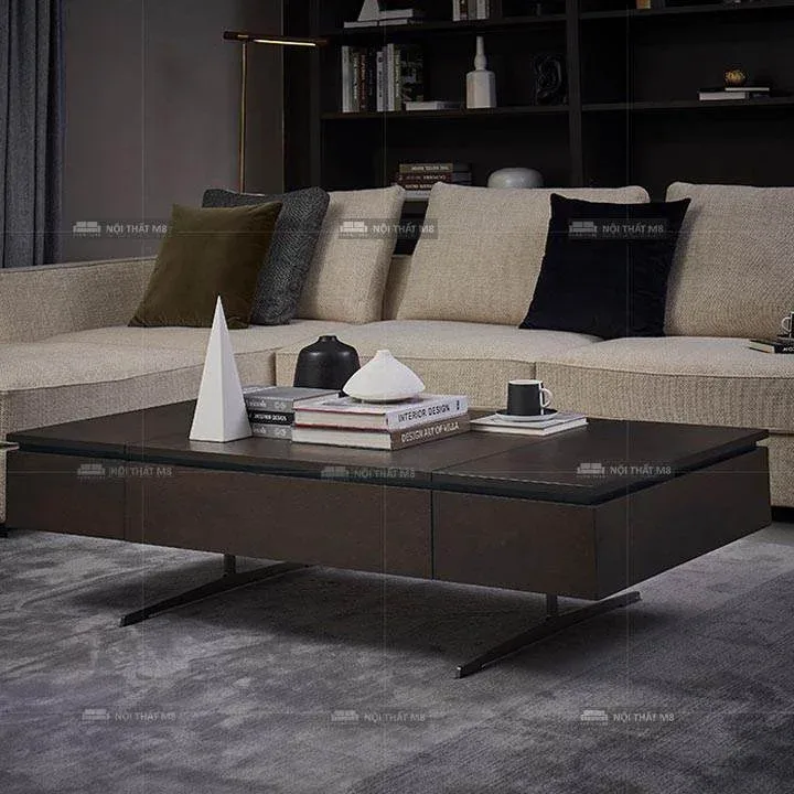 Bàn trà gỗ đẹp có ngăn kéo chứa đồ tiện dụng M8-4427
