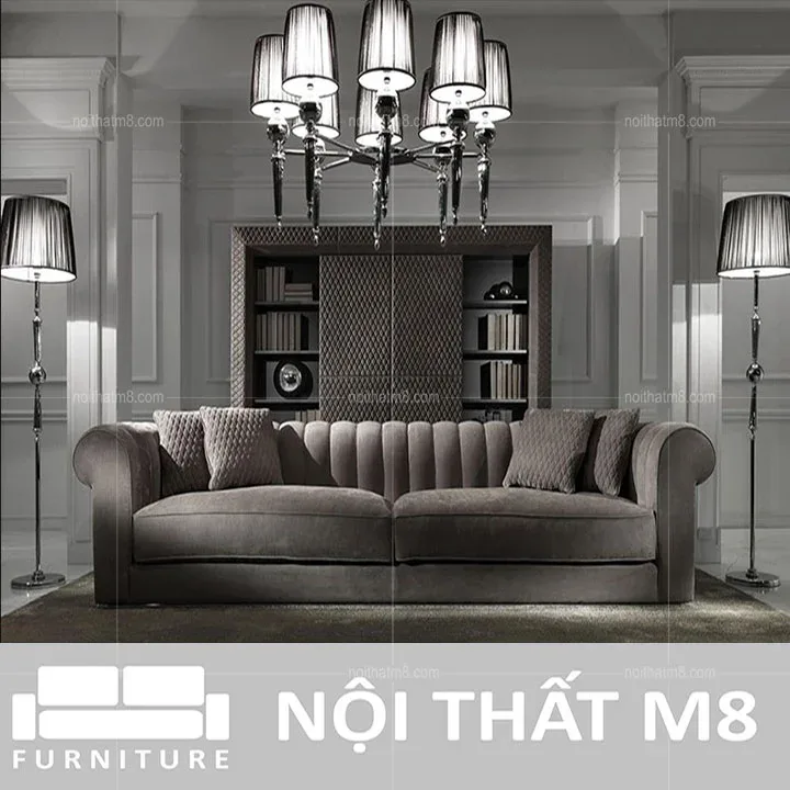 Ghế sofa vải nỉ cao cấp đệm mousse êm ái M8-3506