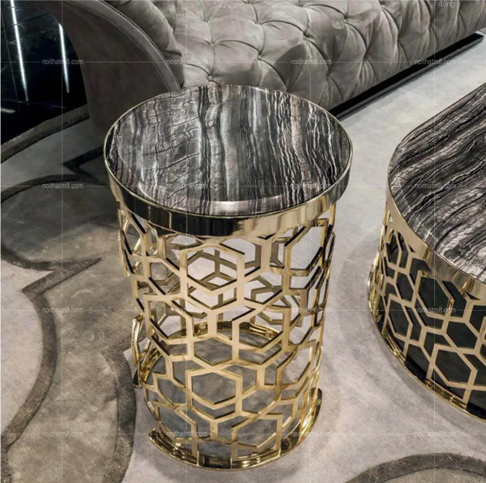 Bàn tab sofa mạ vàng cao cấp M8-9046