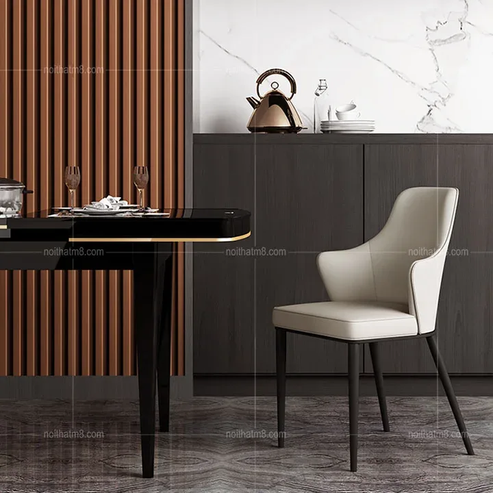 Ghế ăn bọc da đa năng phong cách Bắc Âu hiện đại M8-3027
