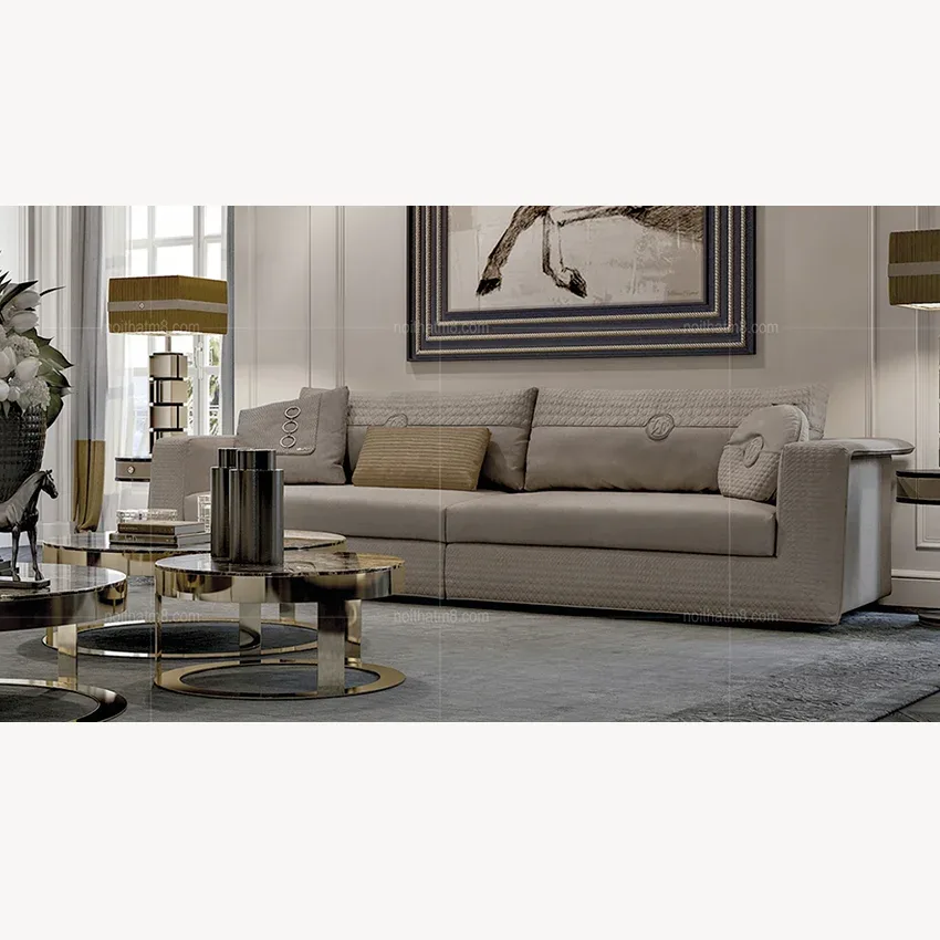 Mẫu sofa da đẹp đẳng cấp châu Âu M8-3581