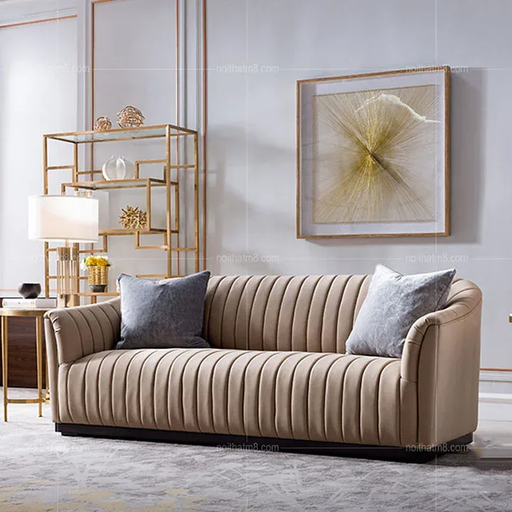 Sofa da đẹp phong cách Bắc Âu cao cấp M8-3634