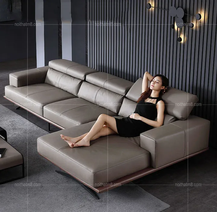 Mẫu ghế sofa da hiện đại mới nhất 2020 M8-3628