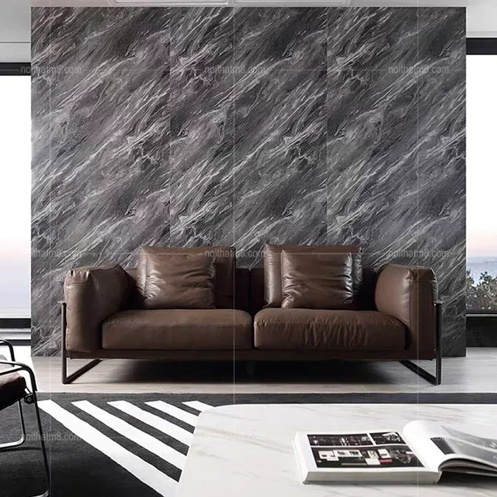 Sofa da nâu cao cấp hiện đại M8-3512