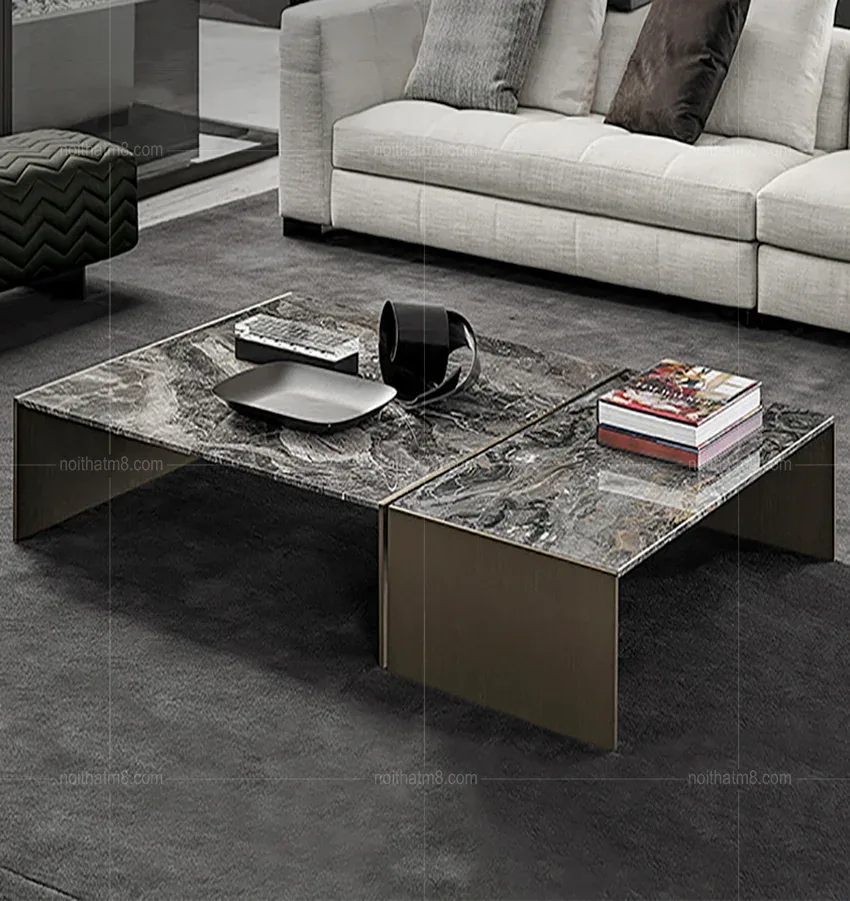 Bàn trà mặt đá phong cách Ý đẳng cấp M8-4295