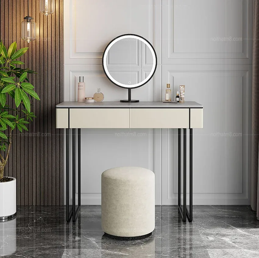Bàn trang điểm mặt đá phong cách hiện đại M8-4733