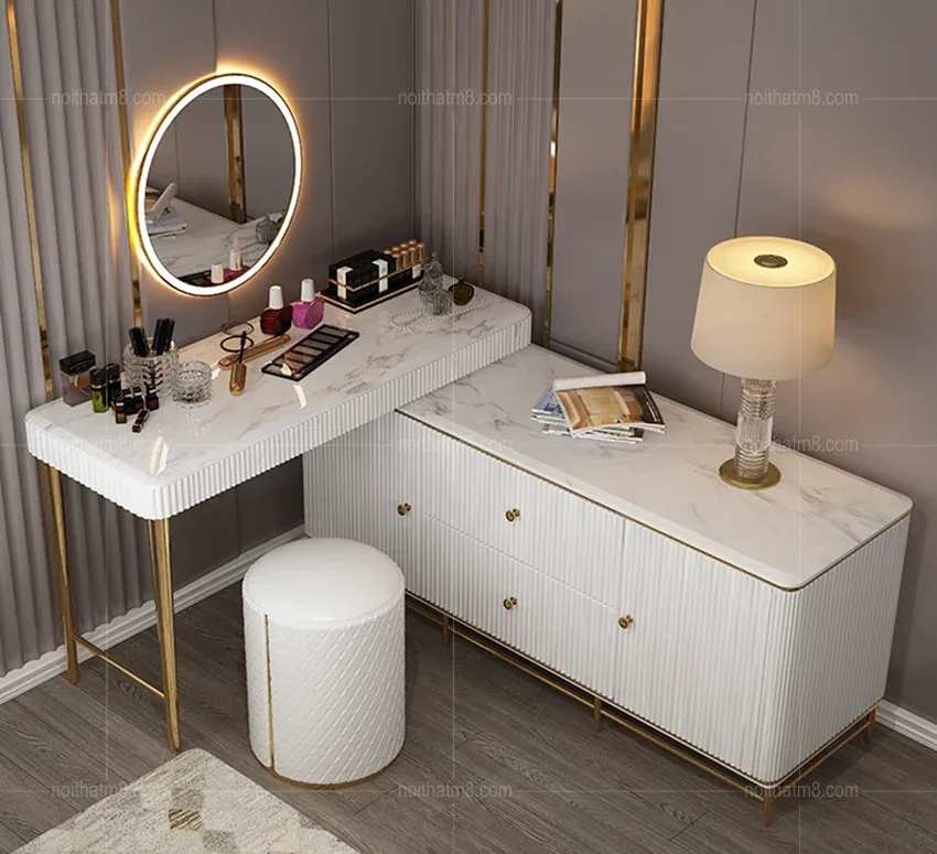 Bàn trang điểm gỗ hiện đại, độc đáo M8-4744