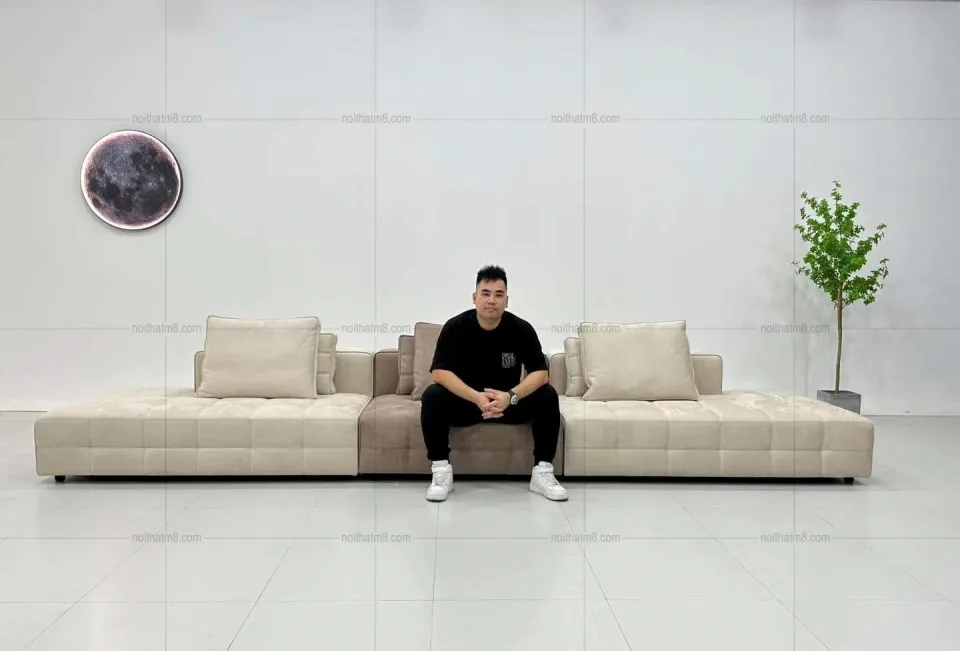 Mẫu sofa phong cách Ý may đo tại nước ngoài M8-3593