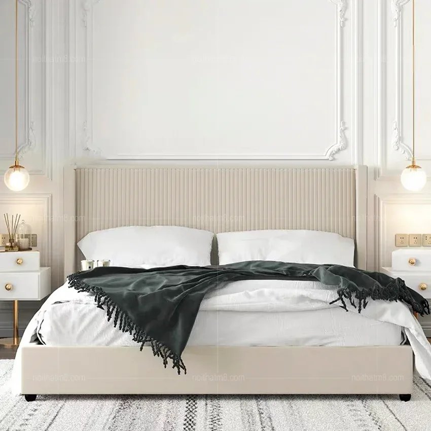 Giường ngủ bọc da phong cách hiện đại M8-6054
