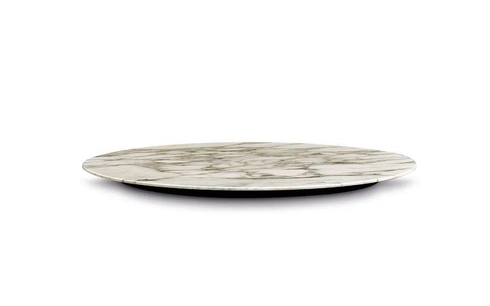 Khay xoay bàn ăn đá travertine, granite, gỗ óc chó M8-I029