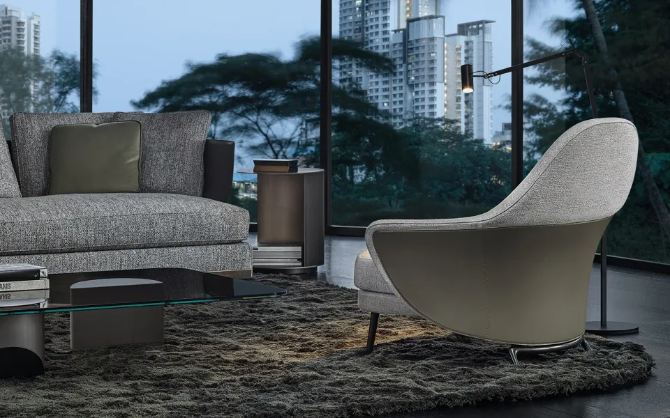 Ghế bành thư giãn vỏ ôm da yên ngựa đệm mềm M8-I057