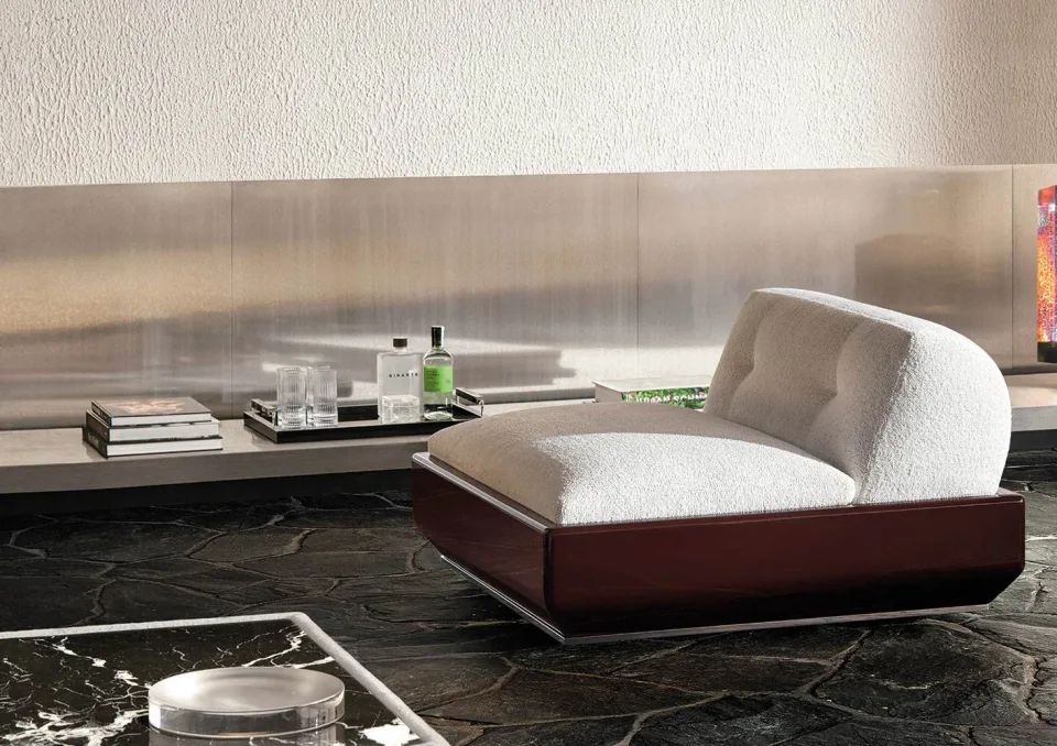 Ghế bành thư giãn đế sơn bóng nhồi lông vũ M8-I123